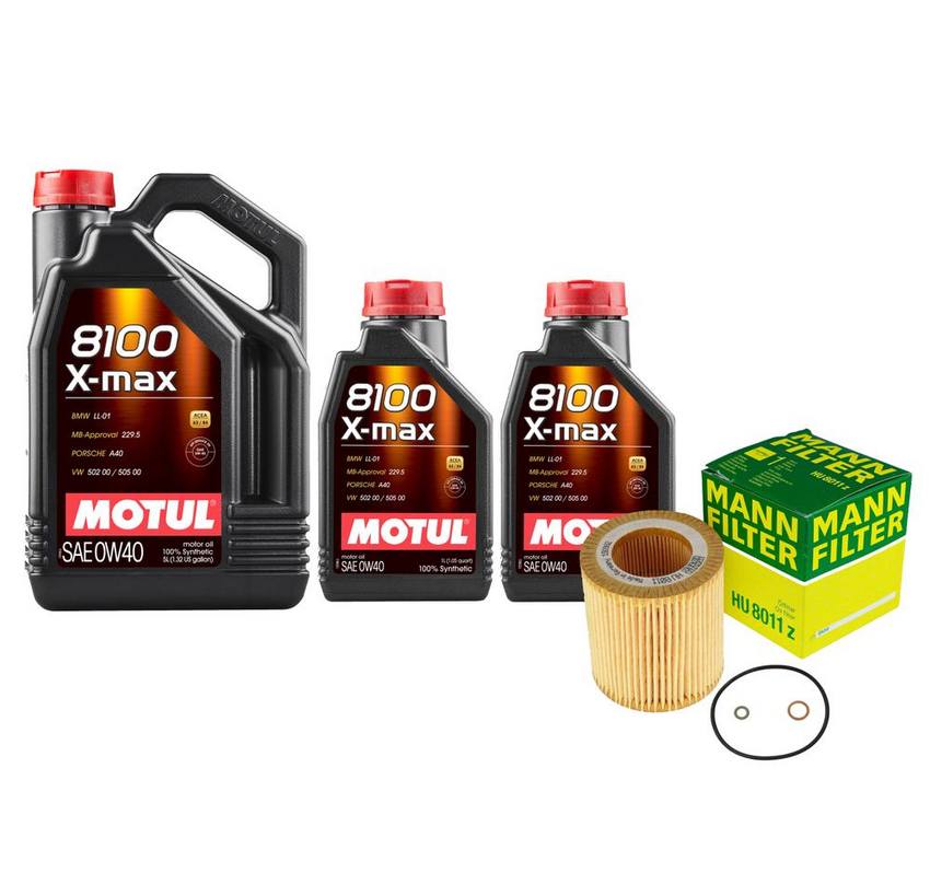 BMW Engine Oil Change Kit - Motul 11427854445 (0W-40) (X-MAX 8100)